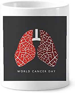 Logo pulmonar model de cancer mondial zi de dinți pensionar suport pentru stilou cană cerac suport creion