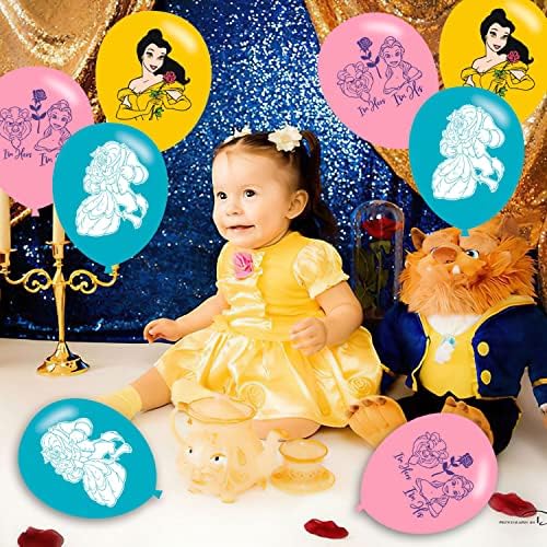 Decorațiuni de petrecere prințesă Belle, Beauty and the Beast Birthday Party Party Set de tascuturi, Prințesa Belle Tematică