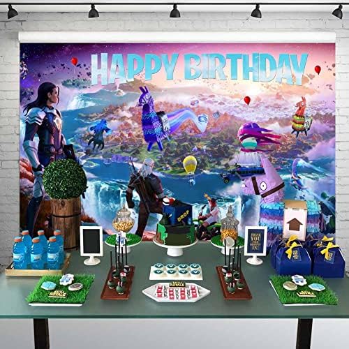Battle Royale fundal pentru băieți petreceri de ziua de naștere jocuri video pentru petreceri pentru copii decorând petreceri de petrecere 8x6 ft