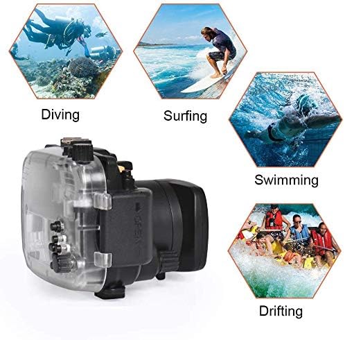 Seafrogs pentru Sony NEX 5R / 5T fit 18-55mm lentilă 130ft / 40m carcasă impermeabilă subacvatică carcasă cameră