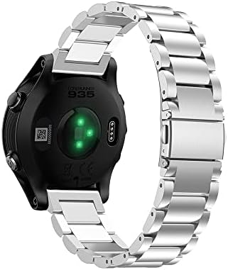 Tioyw înlocuire din oțel inoxidabil ceas curea trupa pentru Garmin Forerunner 935 GPS Watch