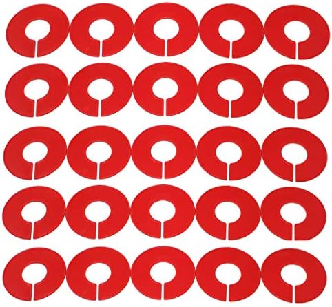 JSP Fabricare Red Round Plastic Blank Divizor de dimensiuni de raft - multi -pachet