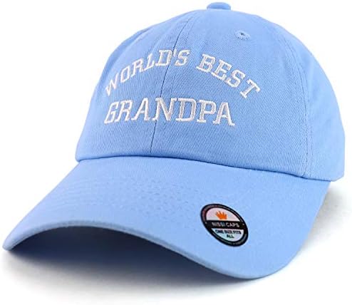 Trendy Apparel Shop lume cel mai bun bunicul brodate profil scăzut Moale bumbac Tata pălărie Cap