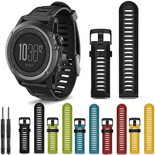 Hwgo 26mm moda sport în aer liber Watchband curea pentru Garmin Fenix 7x Fenix3 silicon ceas cu instrumente