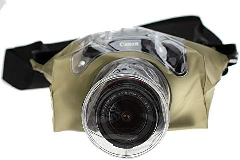 Navitech Galben DSLR SLR impermeabil subacvatice carcasă caz / capac Husă sac uscat compatibil cu Canon EOS 80D