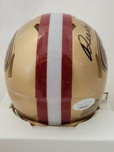 Deebo Samuel a semnat mini cască de viteză San Francisco 49ers Jsa CoA-mini căști NFL cu autograf