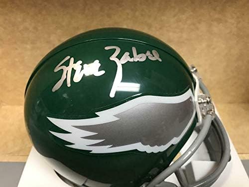 Steve Zabel Philadelphia Eagles a semnat mini cască autografată cu COA-mini căști NFL autografate