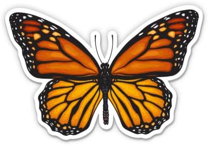 GT Graphics Express Monarch Butterfly Pretty - 3 Autocolant de vinil - pentru laptop auto I -PAD Cască de telefon Hat Hat -