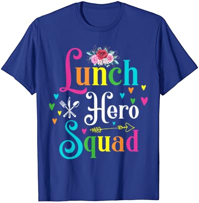 School Lunch Hero Squad Tricou Funny Cafeteria pentru cafenea