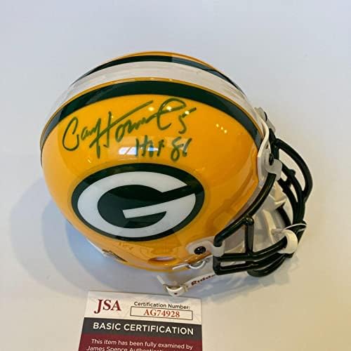 Paul Hornung HOF 1986 a semnat Green Bay Packers mini cască JSA COA - mini căști NFL cu autograf