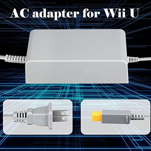 Ostent US Type Wall Adapter Adapter Replacement pentru Nintendo Wii U Console de consolă