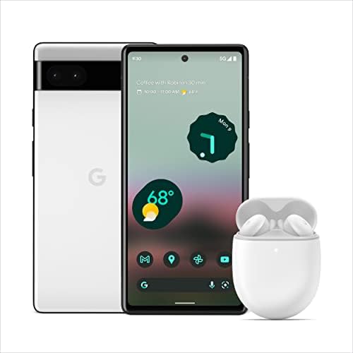 Telefon Google Pixel 6A - Chalk Pixel Buds A -Seria A - Cască wireless - Căști cu Bluetooth - în mod clar alb