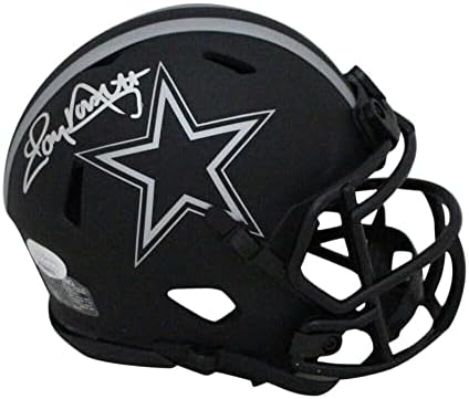 Tony Dorsett autografat / semnat Dallas Cowboys Eclipse mini cască JSA 34014 - mini căști NFL autografate