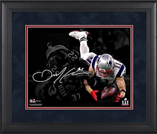 Julian Edelman New England Patriots încadrată 11 x 14 & # 34; Super Bowl LI Champions Spotlight fotografie - semnătură facsimil-plăci jucător NFL și colaje