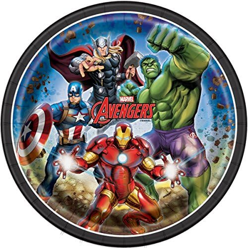 Avengers - șervețele, farfurii, tablecover, un pachet de petreceri la mulți ani pentru 16 persoane - include 1 carte de activitate de joc de la Maze de ClassicVariety