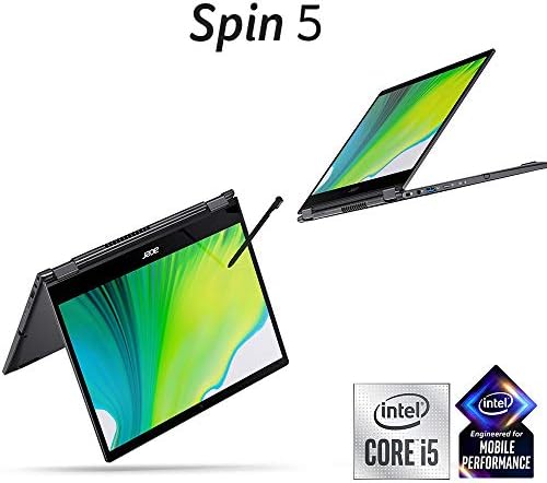 Acer Spin 5 Sp513-54N-58xd laptop convertibil -, 13,5 ' 2K IPS Touch, Intel i5-1035g4, 8 GB LPDDR, 256 GB SSD, activ reîncărcabil,