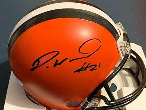 Denzel Ward Cleveland Browns JSA authenticated semnat Mini casca-autografe NFL mini căști