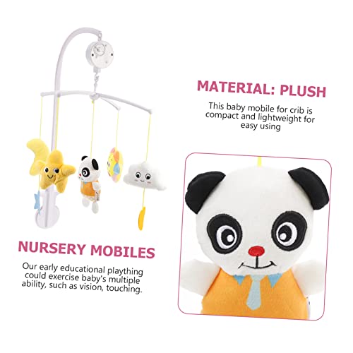 Toyvian suport pat Bell jucărie auto standuri Aircot Baby Room Decor Crib Mobile pentru Băieți Baby Mobile pentru Crib Panda