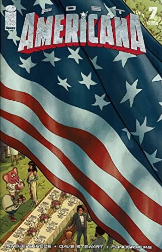Post Americana #7 VF / NM; imagine carte de benzi desenate / Steve Skroce
