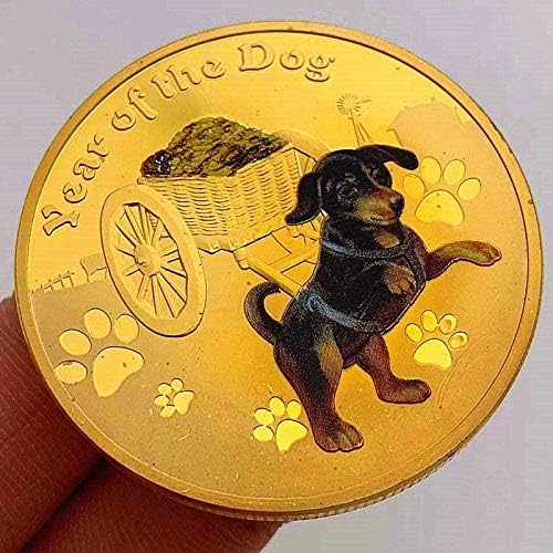 2018 Wuxu câine copil Jinshan Comemorative Cont Collection Colecție Prosperitate Zodiac Coin de aur Coin Anul Nou Copie Copie