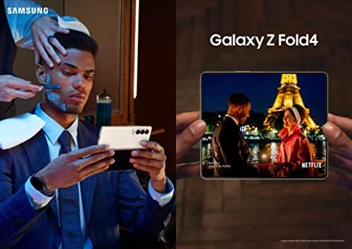 Samsung Galaxy Z Fold 4 Telefon mobil, Smartphone Android deblocat din fabrică, 512 GB, mod flex, videoclipuri gratuite, vizualizare