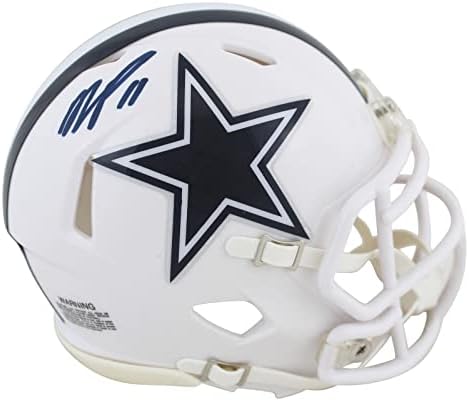 Cowboys Micah Parsons a semnat 2022 Alt White Speed mini cască fanatici-mini căști NFL autografate