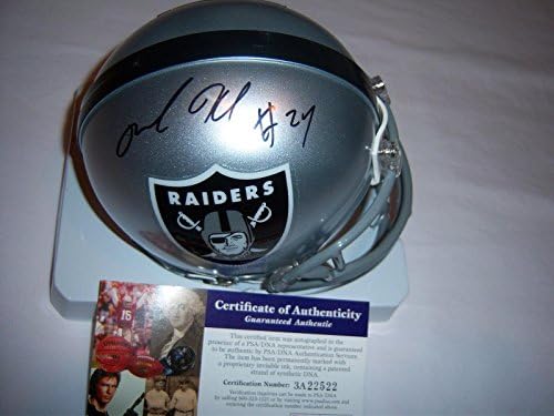 Michael Huff Oakland Raiders PSA / dna a semnat mini cască-mini căști NFL cu autograf