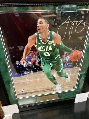 Jayson Tatum Semnat Autographated Photo Custom Customed to 20x24 NEP - Fotografii autografate NBA