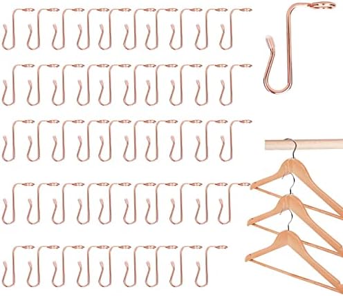 50 de bucăți haine de conector cu umeraș Cârliguri de umeraș modernizate cu catifea metalică Cârlige extender pentru diferite