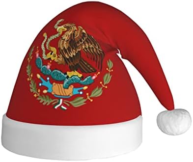 Zaltas stema Mexicului Pălărie de Crăciun pentru adulți pălării moi confortabile de Moș Crăciun pentru Rechizite de petrecere
