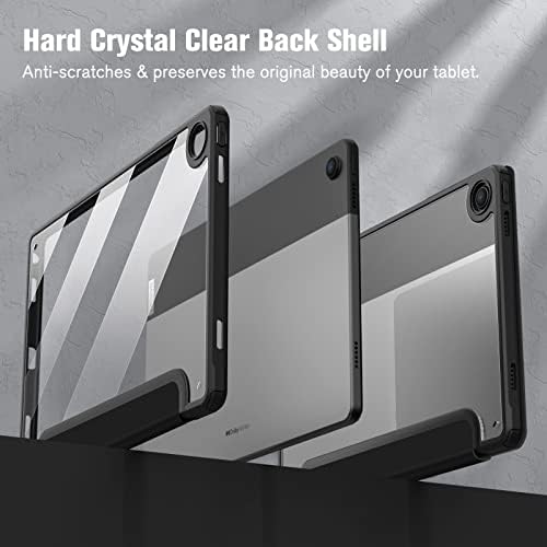 Carcasă Slim Hybrid Fintie pentru Lenovo Tab M10 Plus 10.6 2022, capac de rezistență la șocuri cu coajă transparentă transparentă
