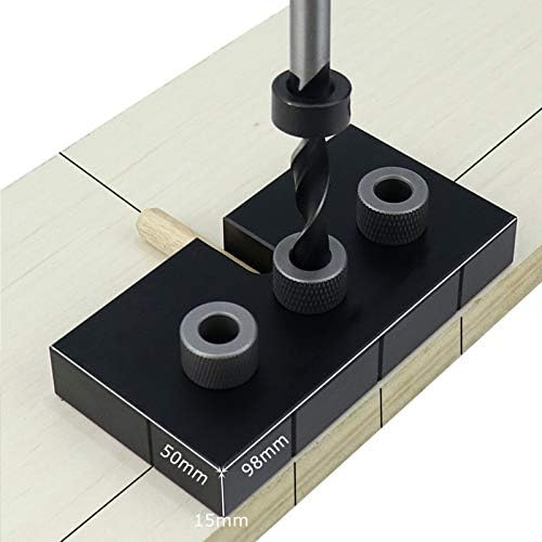 SYKSOL GUANGMING-3 găuri autocentrare diblu Jig Kit, Unelte reglabile pentru prelucrarea lemnului Drill ghid Kit poziționare