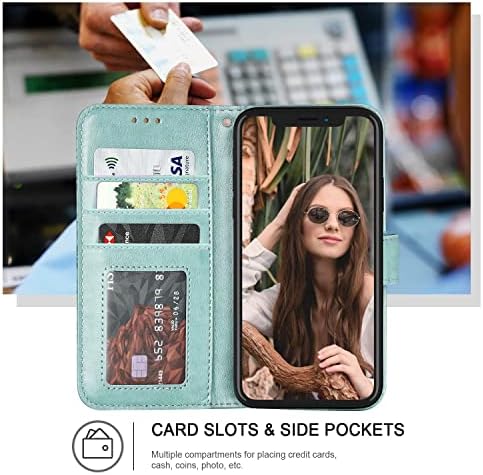 Husă portofel Ateeky iPhone 14 Pro Max, [caracteristică suport] capac Flip din piele PU de protecție cu Slot pentru Card de