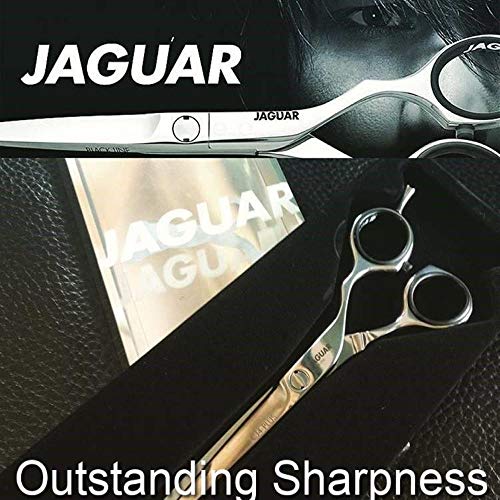Jaguar Shears Silver Line CJ4 plus 5,5 inci, 3,7 oz profesionist, ergonomic, tăiere de păr din oțel, tuns și texturizante pentru