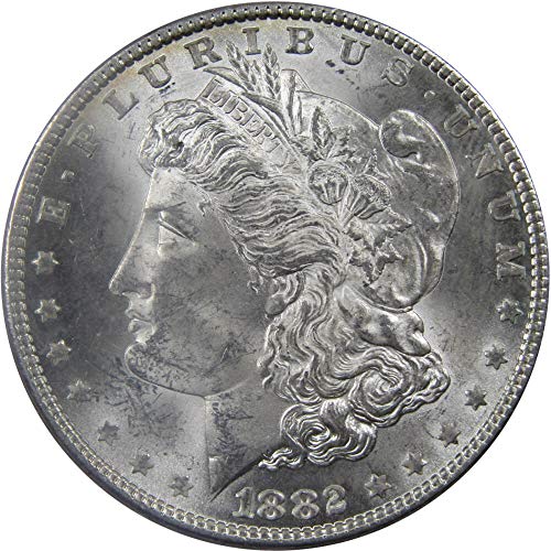 1882 Morgan Dollar Choice despre necirculat 90% Silver 1 $ Us Coin Collectible
