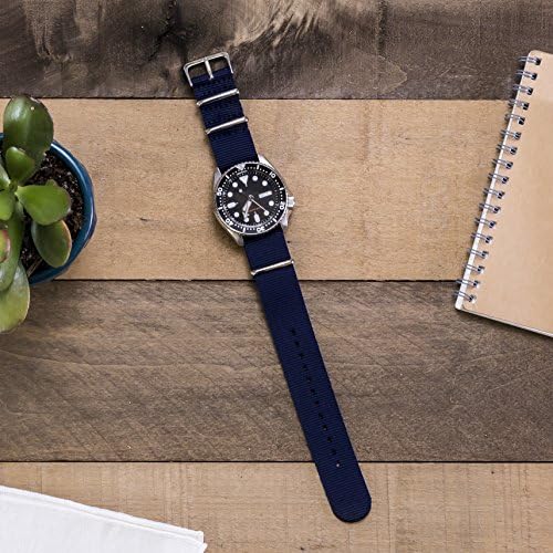 Benchmark Basics Basics Nylon Watch Band - Curele de ceas militare din nylon balistice impermeabile pentru bărbați și femei