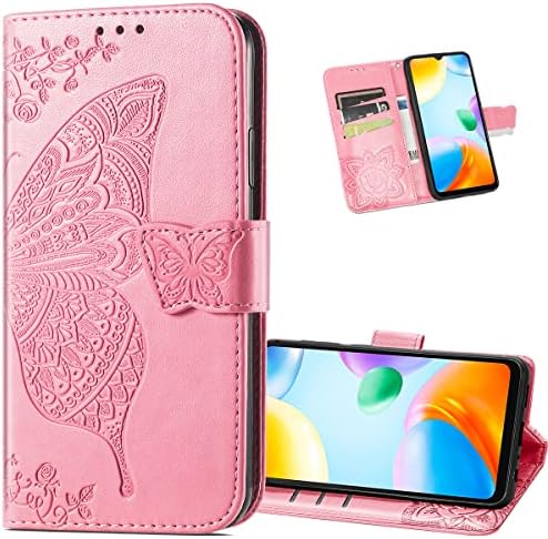 SZYZ Samsung Galaxy A52 portofel telefon caz, fluture 3D relief PU + TPU piele magnetice incuietoare caz cu Flip Kickstand
