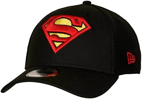 Noua eră Superman clasic Logo Negru Colorway 39Thirty montate pălărie