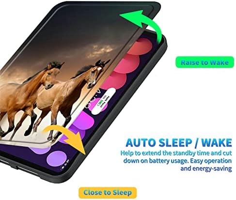 Carcasă subțire pentru Samsung Galaxy Tab A8 10.5 2022, TPU ușor TPU rezistent la somn automat/copertă de trezire pentru Samsung Galaxy A8 10,5 inch Tablet SM-X200/X205/X207, Pentium de cai