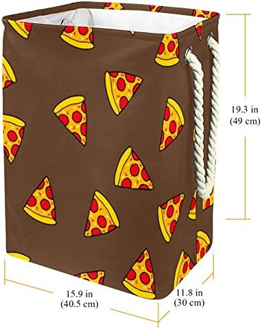 Inhomer bucată de Pizza model 300d Oxford PVC haine impermeabile împiedică coș mare de rufe pentru pături jucării de îmbrăcăminte