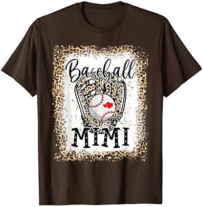 Baseball Baseball Mimi Leopard Game Day Baseball Mothers Day Tricou