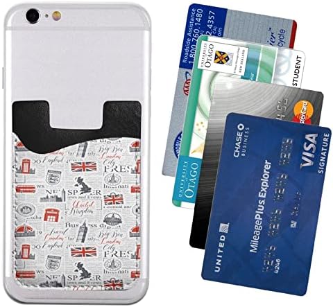 Ziare britanice Suport pentru card telefonic pentru spate al telefonului portofel de modă pe buzunar card de credit ID carcasă