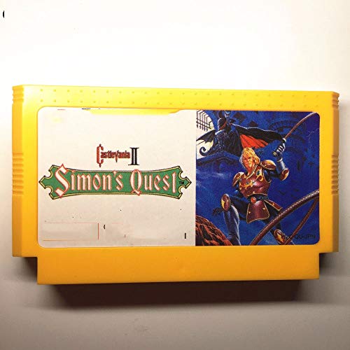 Cartuș de joc de jocuri de 8 biți de 60 pini - Castlevania 2 Simon Quest for 60 Pins 8 bit Game Player