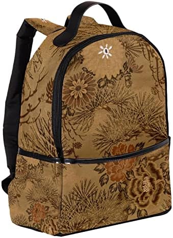 Rucsac VBFOFBV pentru femei pentru femei laptop rucsac pentru a călători geantă casual, chrysanthemum japonez Cypress Art Vintage