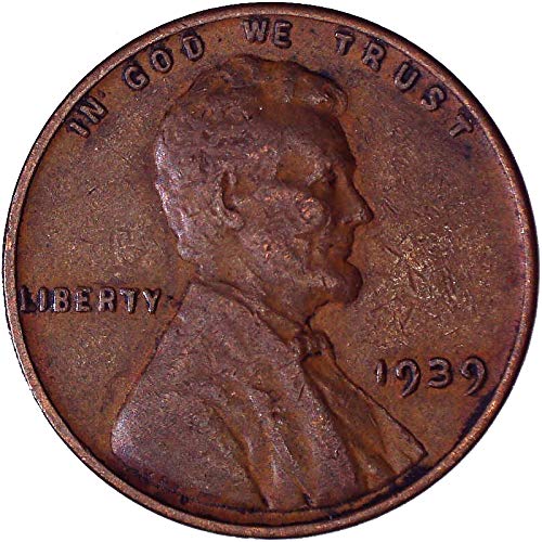 1939 Lincoln Wheat Cent 1C Foarte bine