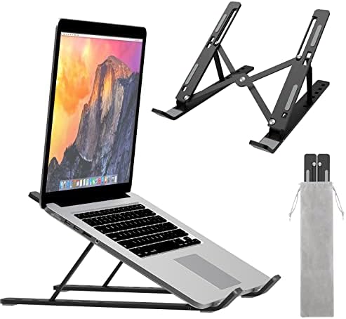 Stand Laptop Miifuny, suport pentru suport pentru laptop, suport pentru tabletă, reglabil din aluminiu ergonomic pliabil stand