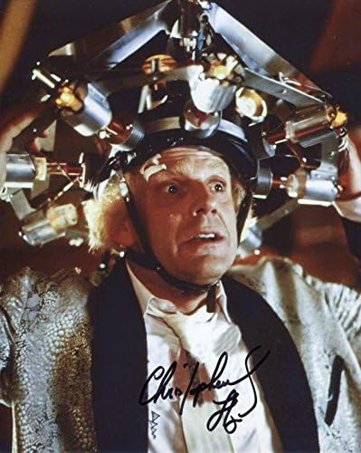 Christopher Lloyd a semnat / autografat înapoi la viitorul 8x10 Portretizarea fotografiilor lucioase Doc Brown. Include certificatul