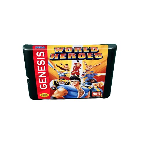 Aditi World Heroes - 16 biți cartuș de jocuri pentru consolă Megadrive Genesis