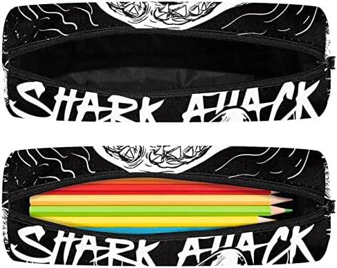 Danger Shark Attack Creion Case Student Station Station Punctură cu fermoar Geantă pentru machiaj pentru machiaj pentru studenți