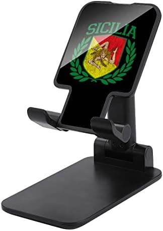 Flag Sicilian Foldable Telefon Foldable Stand Reglabil pentru suport pentru tabletă pentru casă Offce Offce Desktop în stil negru